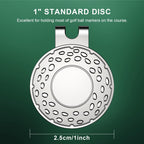 Magnetic Golf Hat Clip Golf Ball Aiming Marker Professional Golf Training Aids Accessories,6 Pieces (Sliver)