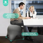 Enovi Starfish Ball Chair, Yoga Ball Chair Exercise Ball Chair Ergonomic Design For Home Office Desk, Stability Ball & Balance B