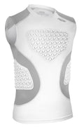PORTEC Youth Padded Compression Shirt - Baseball & Football Chest Protector for Kids - Shock Absorbing Heart Sternum Guard Base 
