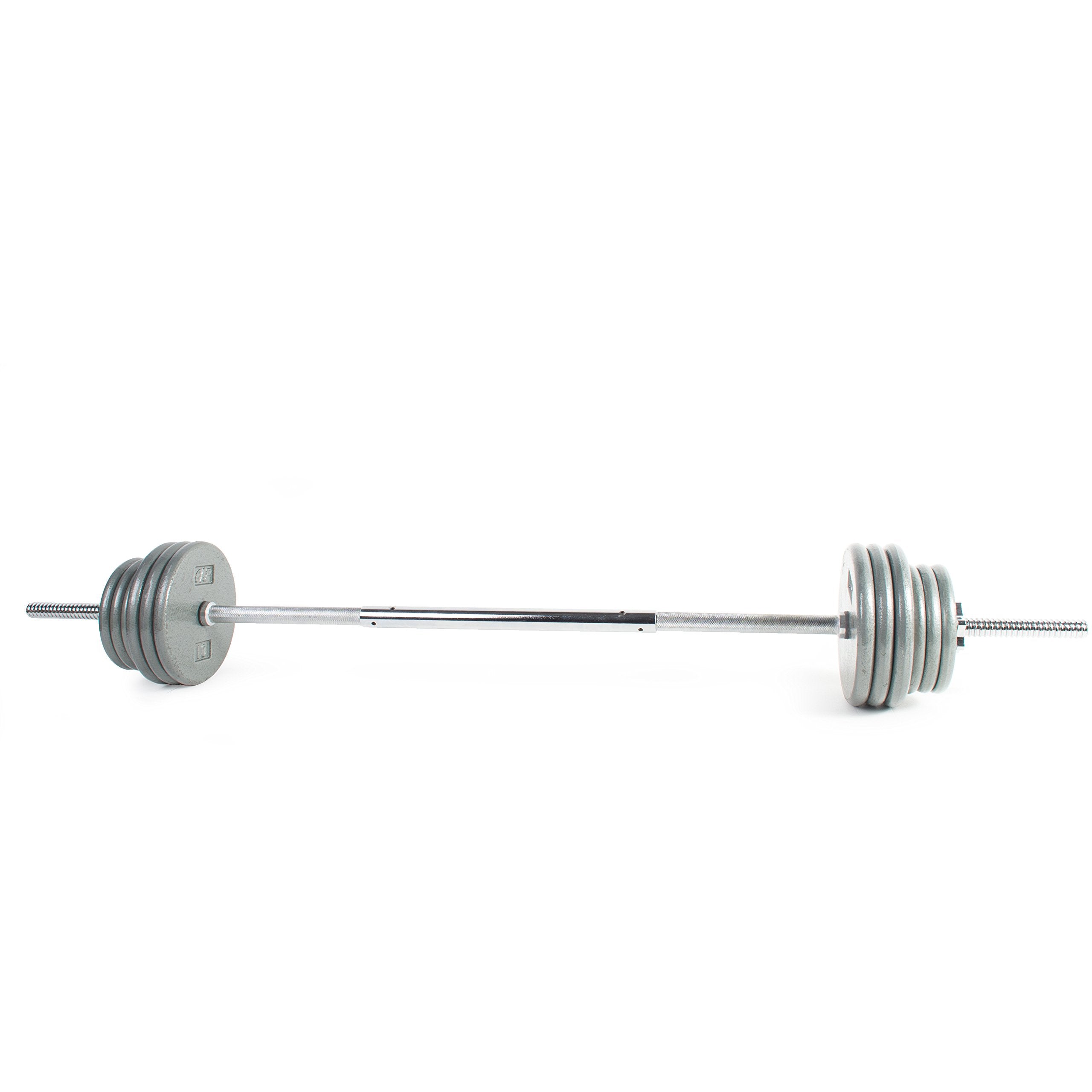 Cap Barbell Standard 1-Inch Barbell Weight Set, 100-Pounds