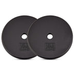 Yes4All Standard 1 Inch Cast Iron Weight Plate - Ideal For Strength Training - 15Lb - Pair