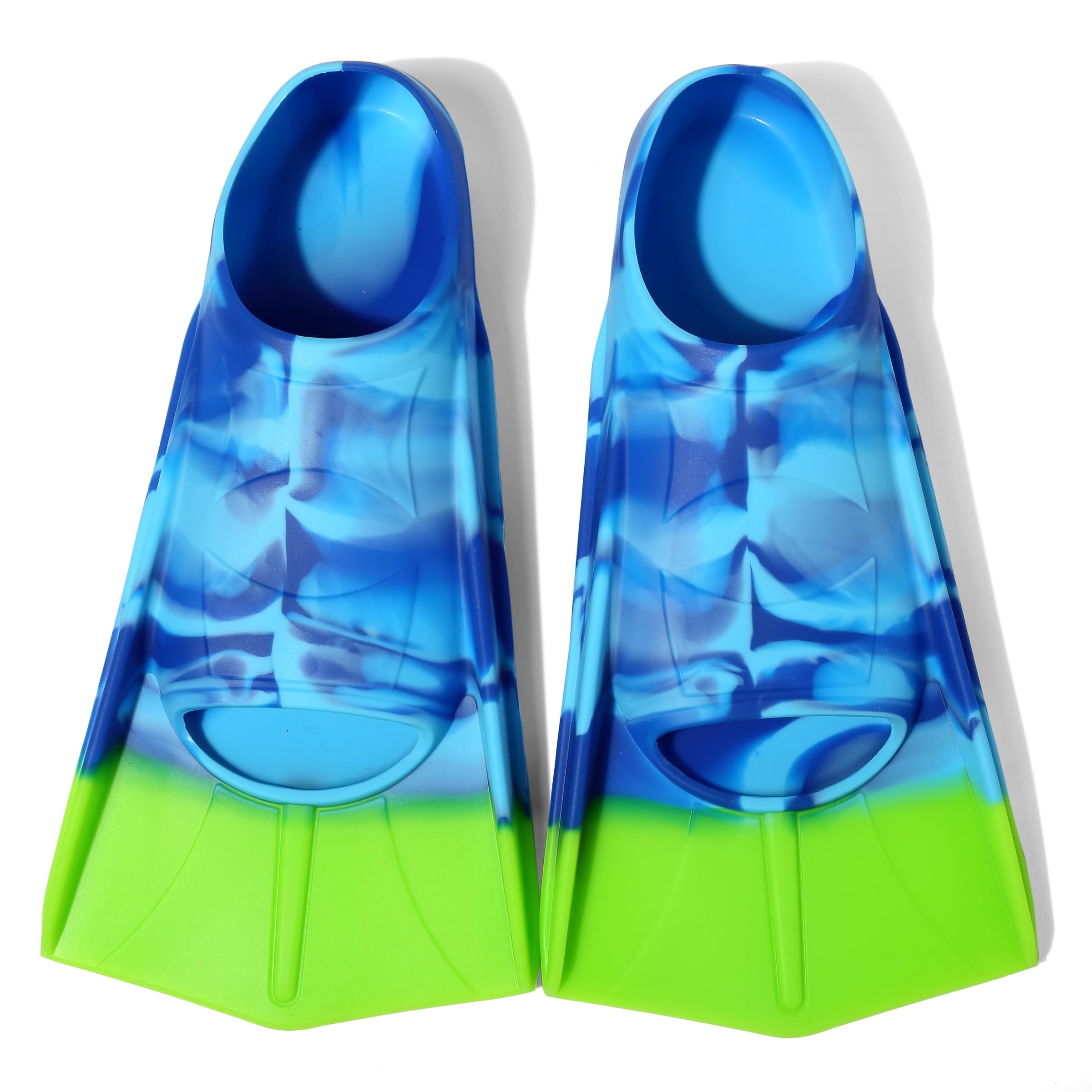 Fanwill Kids Swim Fins,Short Comfortable Flippers For Lap Swimming And Training For Children,Girls,Boys ,Beginners,Women (S)