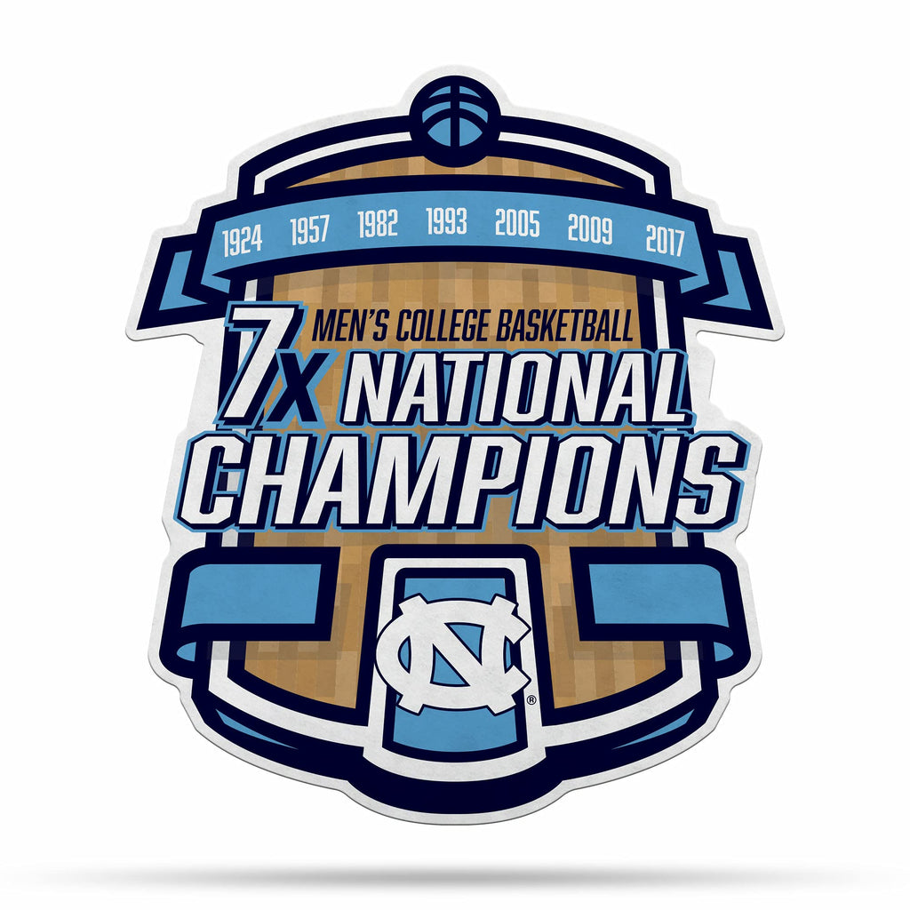 Rico Industries Ncaa North Carolina Tar Heels Champ Shape Cut Pennant - Home And Living Room D  Cor - Soft Felt Ez To Hang