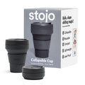 Stojo Collapsible Travel Cup - Reusable To-Go Pocket Size Silicone Bottle For Hot And Cold Drinks - Perfect For Camping - Microw