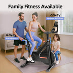 YESOUL Self-Powered Exercise Bike for Home Gym, Magnetic Resistance Indoor Cycling Bike with Cooling Fan, LED Light Feedback, Ap