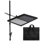Redcamp Folding Swivel Campfire Grill, Portable Fire Pit Grill Grate Over Fire Pit, Heavy Duty Steel Grate & Camp Fire Rack With