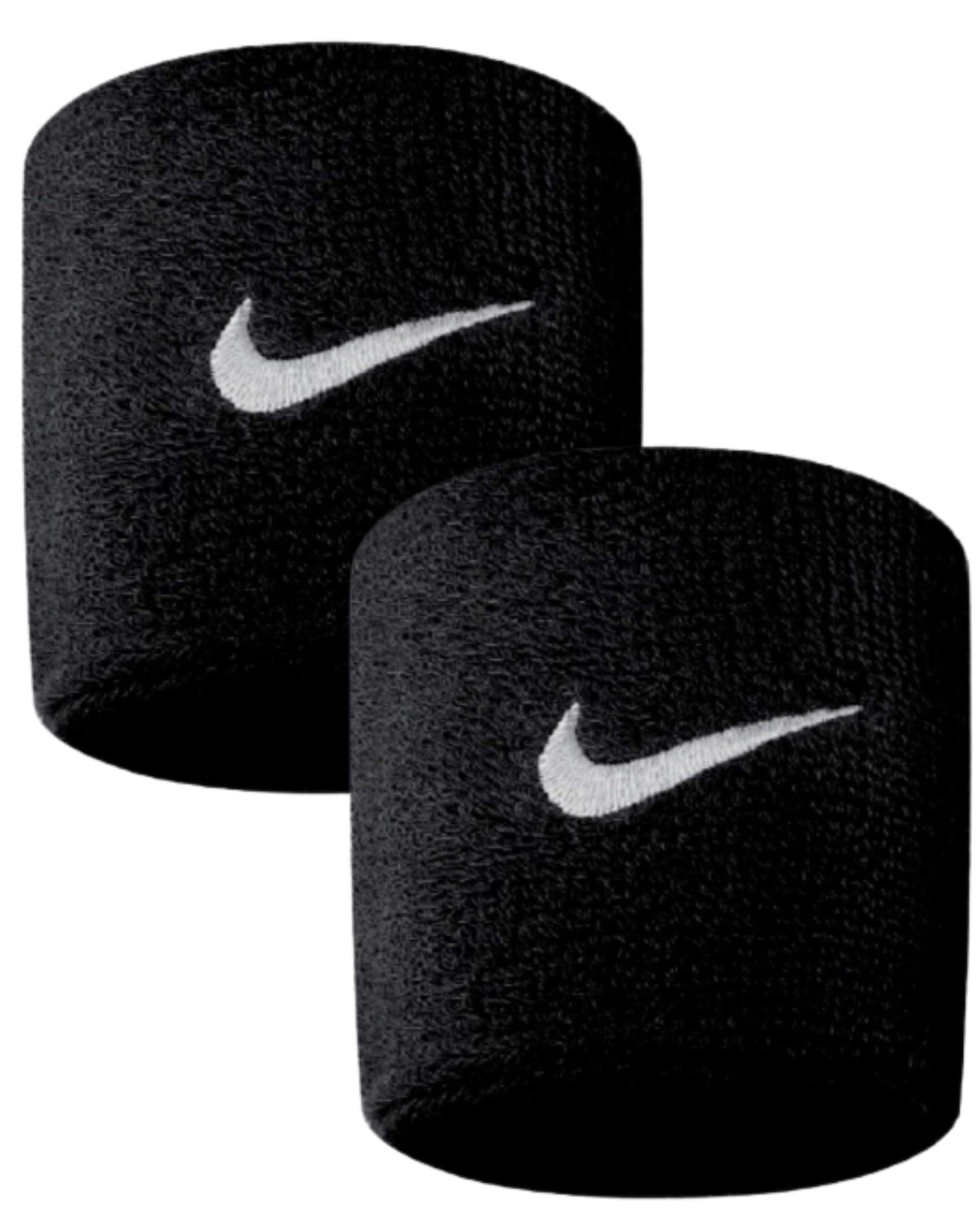 Nike Swoosh Black Wristbands