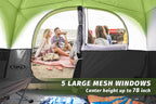 Unp Tents For Camping 6 Person Tent For Family Waterproof Windproof Easy Setup Cabin Tent, Upgraded Ventilation 5 Large Mesh Win