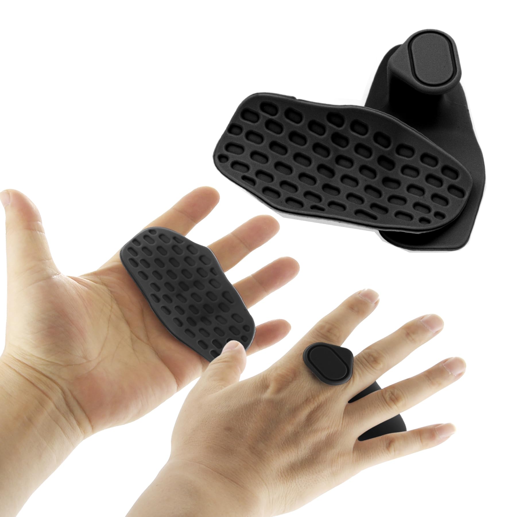 UQOOQFA Weight Lifting Grips - Rubber Anti-Slip Workout Grips, Ergonomics Hand Protector Gloves for Gym Training and Exercise, D