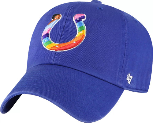 47 Men'S Blue Indianapolis Colts Pride Clean Up Adjustable Hat