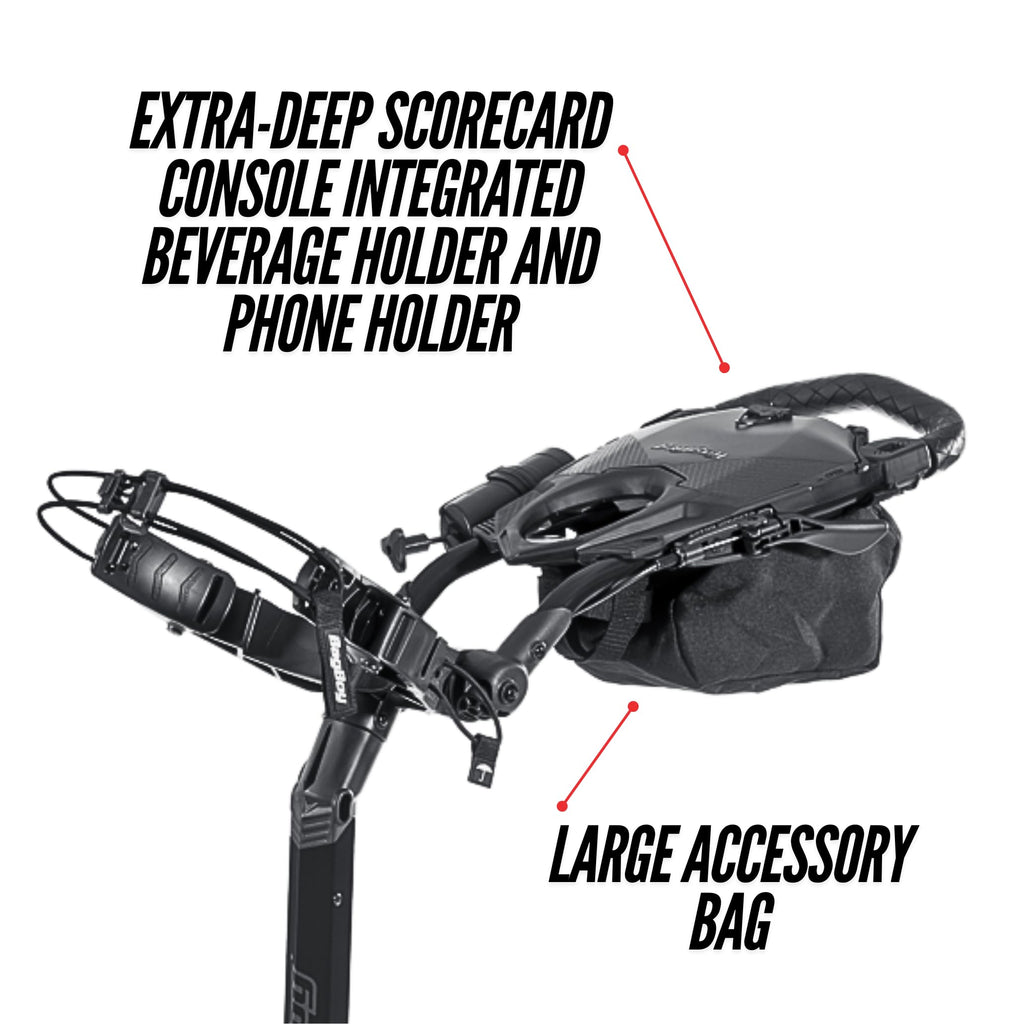 Bag Boy Quad Pro Push Cart, Royal/Black