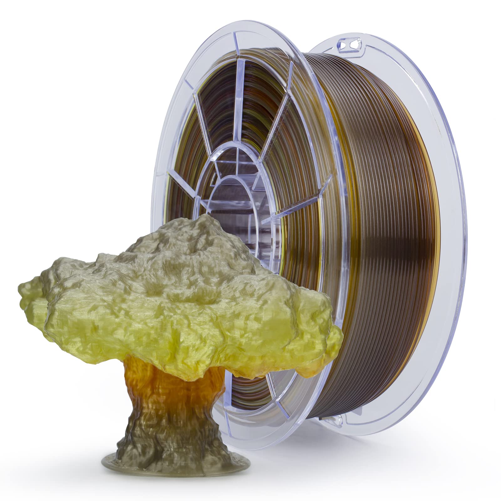 Ziro 3D Printer Filament,Translucent Pla Filament 175Mm,Multicolor Rainbow Pla Filament,1Kg22Lb,Season Series - Autumn