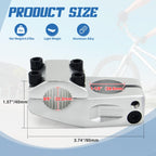 Makelen Bike Stem For Bmx Bike Aluminum Alloy Fixed Gear Bicycle Stem Matte Silver
