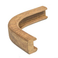 Whitecap 60823 Teak Bulkhead Molding - Outside Corner, 1/2'' Track