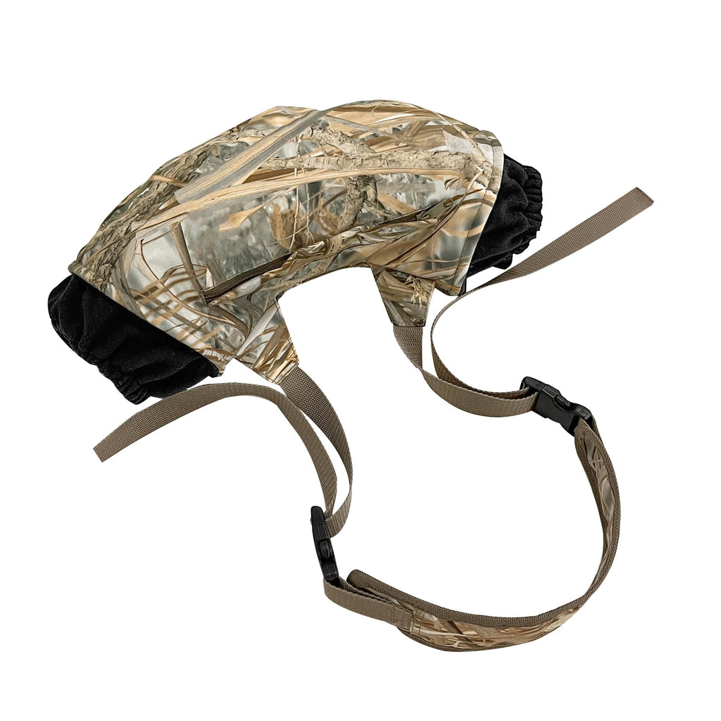 Mdstop Outdoor Hand Warmer Muff Fits For Hunting, Fly Fishing, Camping, Hiking (New Flannel Camo)