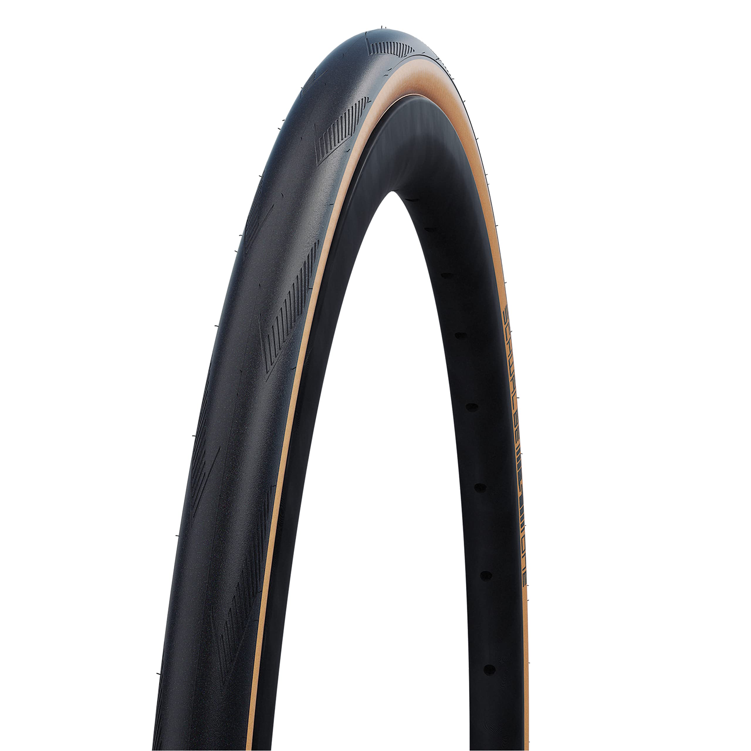 Schwalbe One Tire - 700 x 25, Clincher, Folding, Black/Tan, Performance Line, Addix