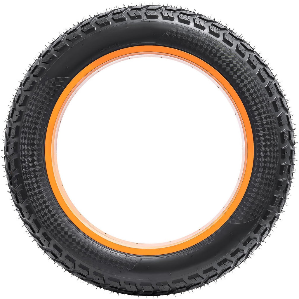 2 Pack 20'' E-Bike Fat Tires Heavy Duty 20 X 4.0 (102-406) Plus 20'' Bike Tubes 20 X 3.5/4.0 Av32Mm And 2 Nylon Rim Strips Compa