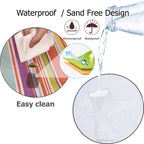 Fashionlive Beach Blanket Extra Large Picnic Blanket Sandproof Waterproof Outdoor Indoor Blanket Lightweight Handy Mat Portable