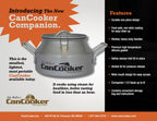 Cancooker Companion 1.5 Gallon Convection Steam Cooker For Home And Camping | Silver (G15-2016)