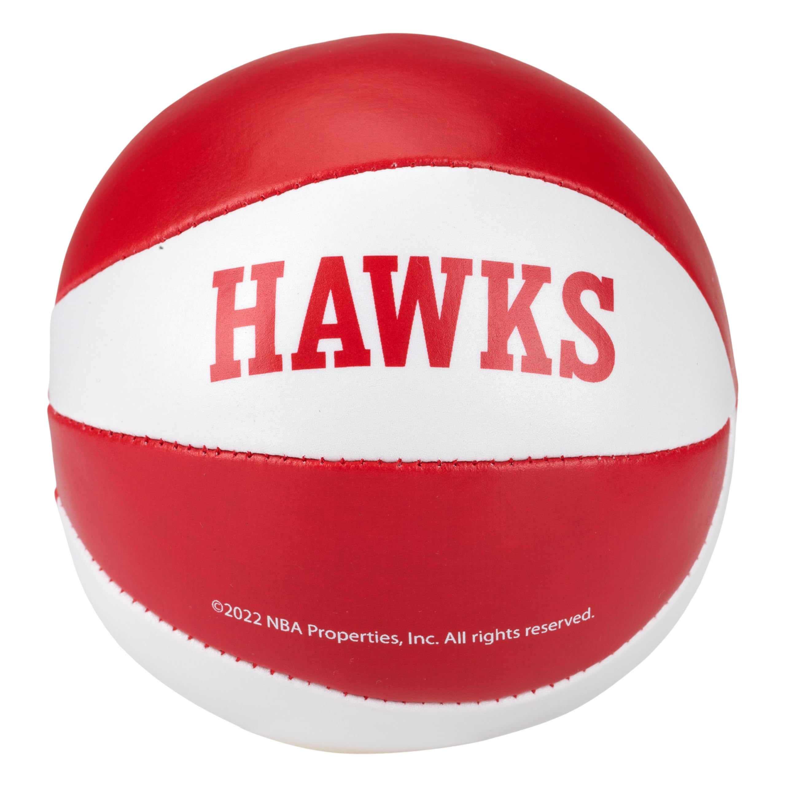 Franklin Sports Nba Atlanta Hawks Toy Basketballs - 2 Pack Of Kids Soft Mini Basketballs For Over The Door + Indoor Hoops - Nba