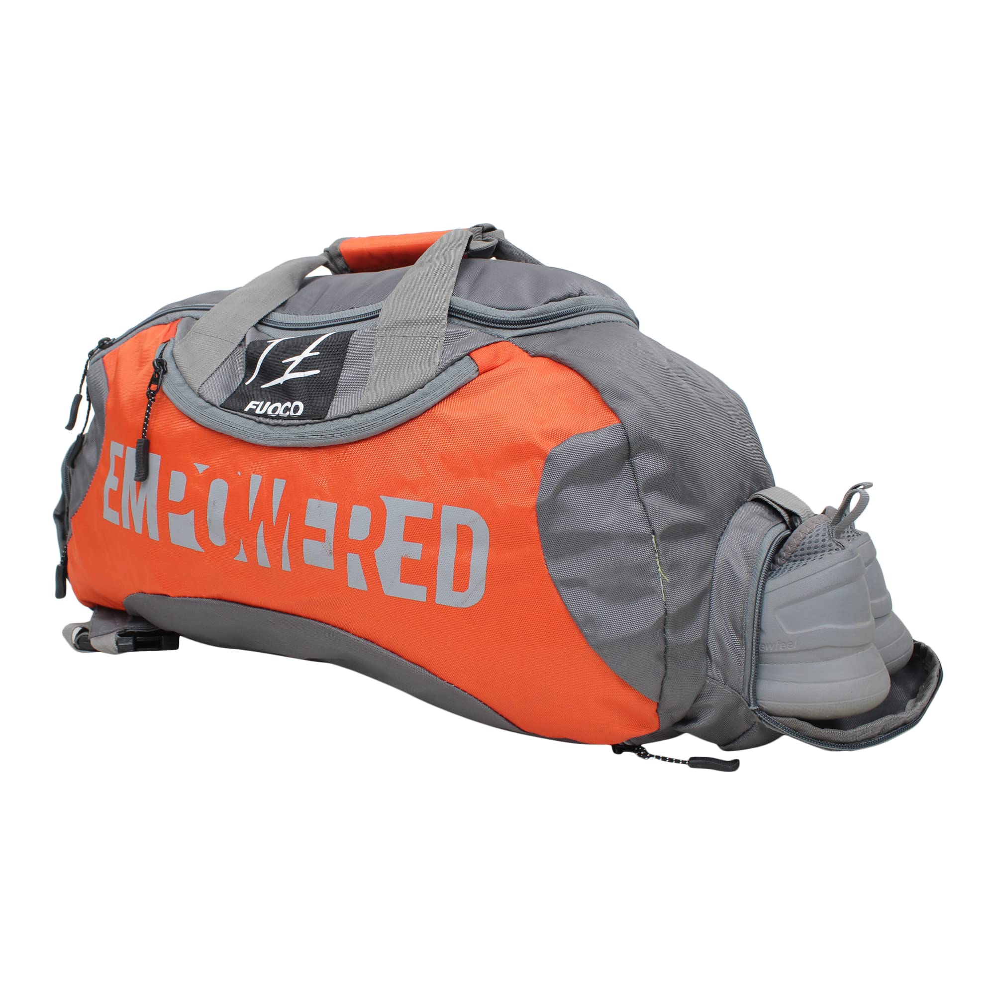 Fuoco 3In1 Hybrid Duffle Bag Men Women Backpack | Gym Bag For Men With Shoe Compartment | Sports Bags For Yoga Swimming With T
