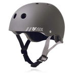 80Six Dual Certified Kids Bike, Scooter, And Skateboard Helmet, Grey Matte, Junior - Ages 5+