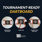 Hathaway Outlaw Free Dartboard And Cabinet Set, Cherry Finish