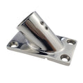 NRC&XRC Boat Hand Rail Fitting-45Degree 7/8 inch Rectangular Base-Marine 316 Stainless Steel usd by Boats/Awning