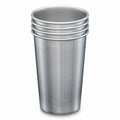 Klean Kanteen Single Wall Stainless Steel Cups, Pint Glasses 4 Pack in 16oz