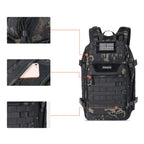 Mosiso 30L Tactical Backpack, Military Daypack 3 Day Assault Rucksack Outdoor Hiking Hunting Fishing Camping Training Shoulder B