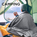 Tirrinia Outdoors Waterproof Blanket, 59      X 79       Sherpa Fleece Stadium Windproof Throw Mat For Boat, Traveling, Camping,
