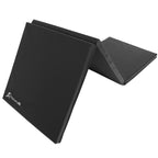 Prosourcefit Tri-Fold Folding Thick Exercise Mat 6X2 With Carrying Handles For Mma, Gymnastics Core Workouts, Black