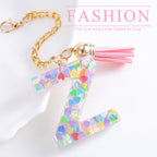 Letter Charm Accessories for Stanley Cup 1 PCS Cute Initial Keychain Handle Charm for Stanley Tumbler for Women Pink Letter Z