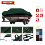 Seamander Waterproof Boat Cover, Solution-Dyed Yarn Marine Grade Cover Fits 20' To 22' Ft Bass, V-Hull, Tri-Hull, Fish & Ski, Ru