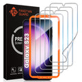 4-Pack] FANgTIAN for Samsung galaxy S23 Screen Protector 5g Not glass] - Film for S23 Screen Protector 7H Hybrid]Fingerprint com