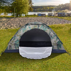 Camouflage Camping Tent-1 Person Lightweight Waterproof Windproof Backpacking Tent Emergency Pop Up Instant Tent For Family,Back