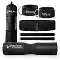 Ritfit Upgraded 7 Pack Barbell Squat Pad Set With Resistance Band,2 Safety Straps,2 Gym Ankle Straps And Carry Bag,Workout For L