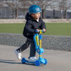 Jetson Cocomelon 2-in-1 3-Wheel Kick Scooter, Foldable and Detachable Seat, Seat Supports Weight Up to 55 lbs, Scooter: Up to 90