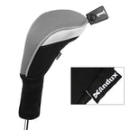 Andux Golf Club Wood Head Covers 460Cc Driver Covers Long Neck Gray