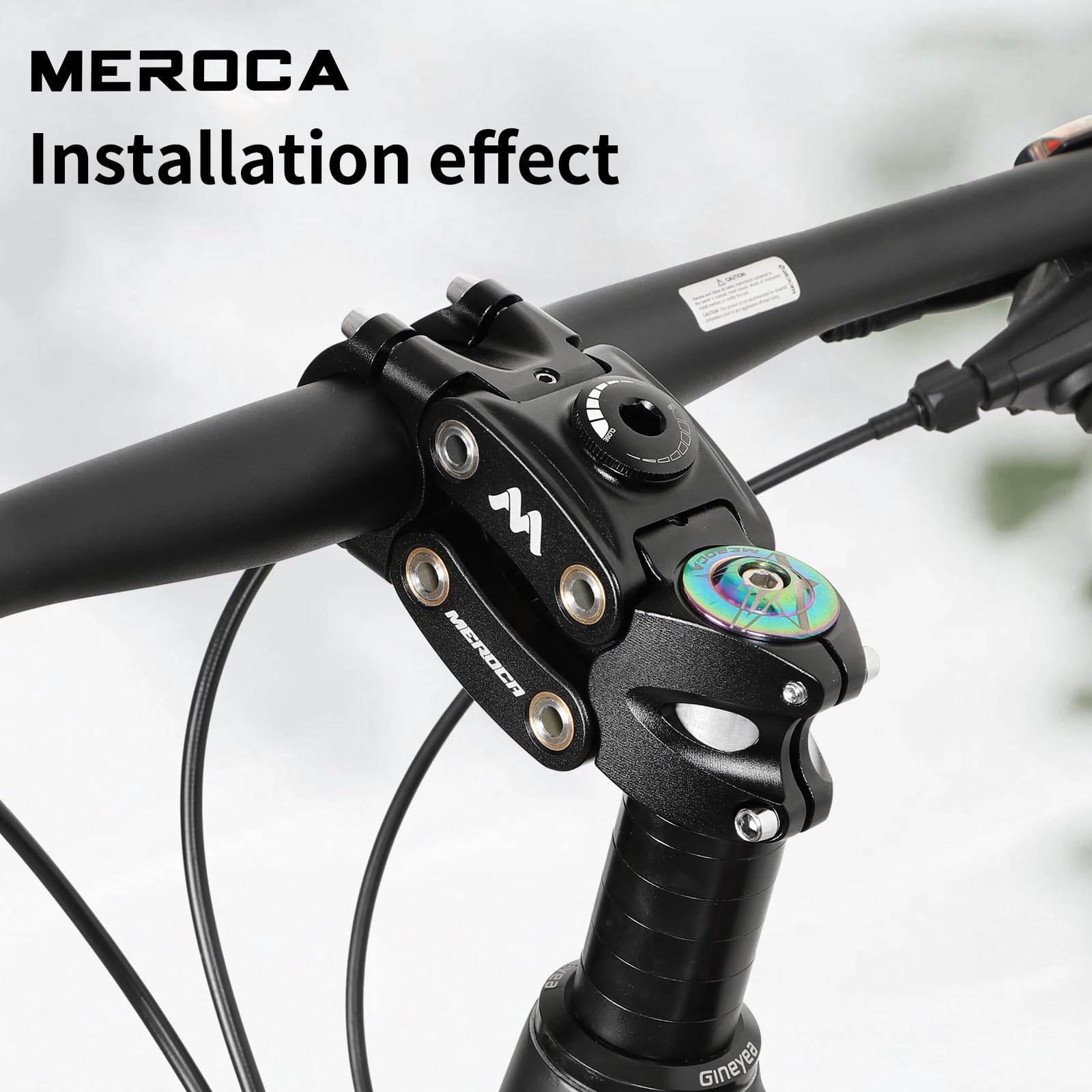 Meroca Suspension Stem For Bikes, Shock-Absorbing Bicycle Handlebar Stem, Bike Stem Mountain Bike Stem Short Handlebar Stem For