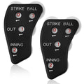 TOYMIS 4pcs Baseball Umpire Indicators, 4 Wheel Baseball Umpire Clicker Sports Counter Clicker to Record Strikes Balls Outs & In