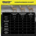 SHOOTER Buck 3D Deer Archery Target with Replaceable Core, Brown