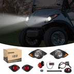 10L0L Golf Cart Headlights Tail Light Kits (12V) Fit Yamaha G29 Ydr Drive 2007Up With Turn Signals Switch Horn Brake Lights Harn