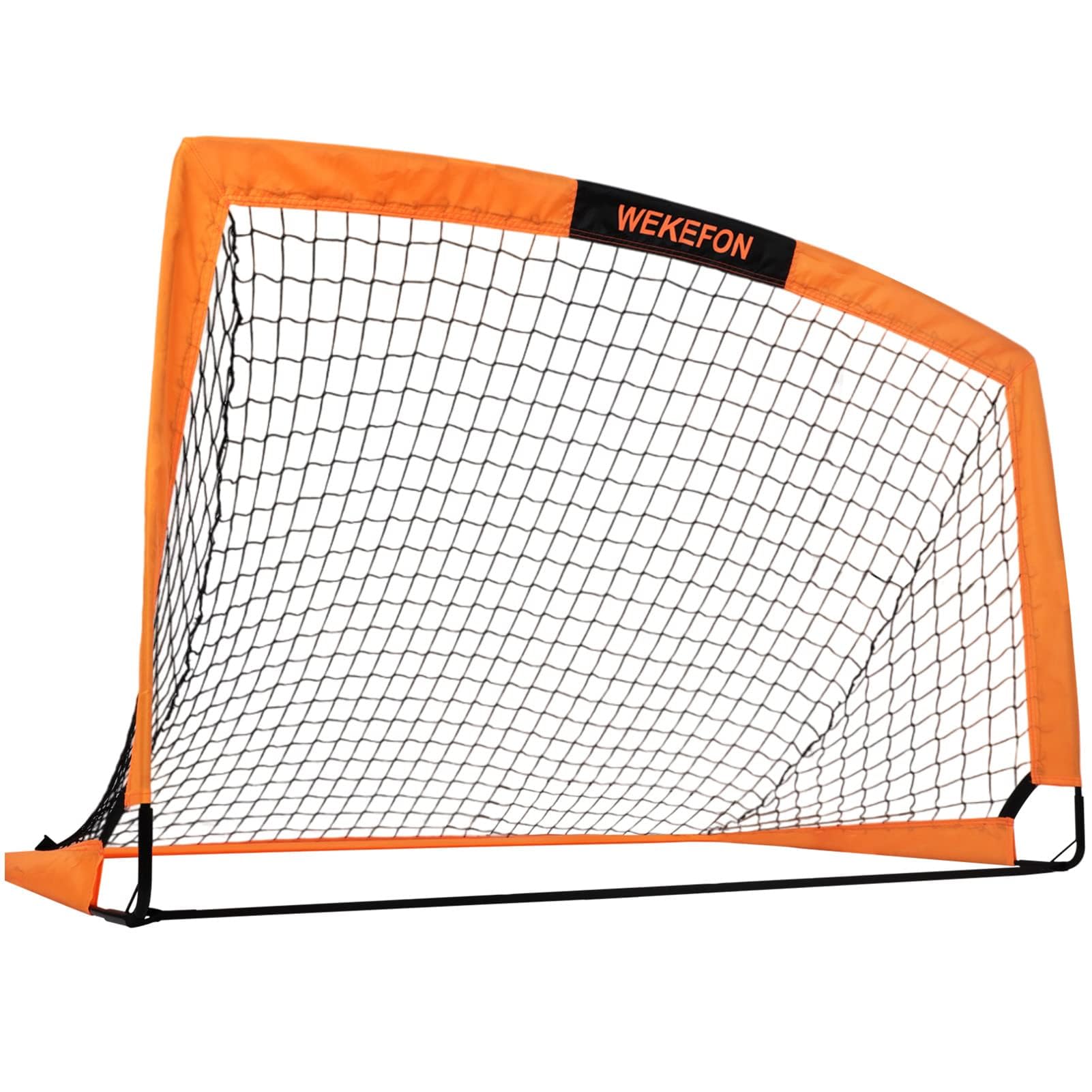 Wekefon Soccer Goal 5' X 3.1' Portable Soccer Net For Backyard Games And Training Goals For Kids And Youth Soccer Practice With