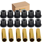 Huskey Ezgo Txt Golf Cart Rear Leaf Spring Bushing Kit With 6X Sleeves And 12X Bushings Made Of Long Lasting Rubber For 1996-Up.