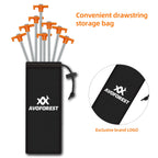 20+2Pcs Tent Stakes Heavy Duty Camping Stakes,Avoforest 9.8Inch Non-Rust Metal Tent Pegs Ground Stakes Tent Spikes Camping,Garde