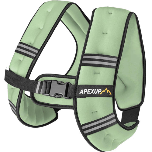 APEXUP 10lbs Weighted Vest Men Women, Weight Vest for Women Workout Equipment for Strength Training Running (Mint)