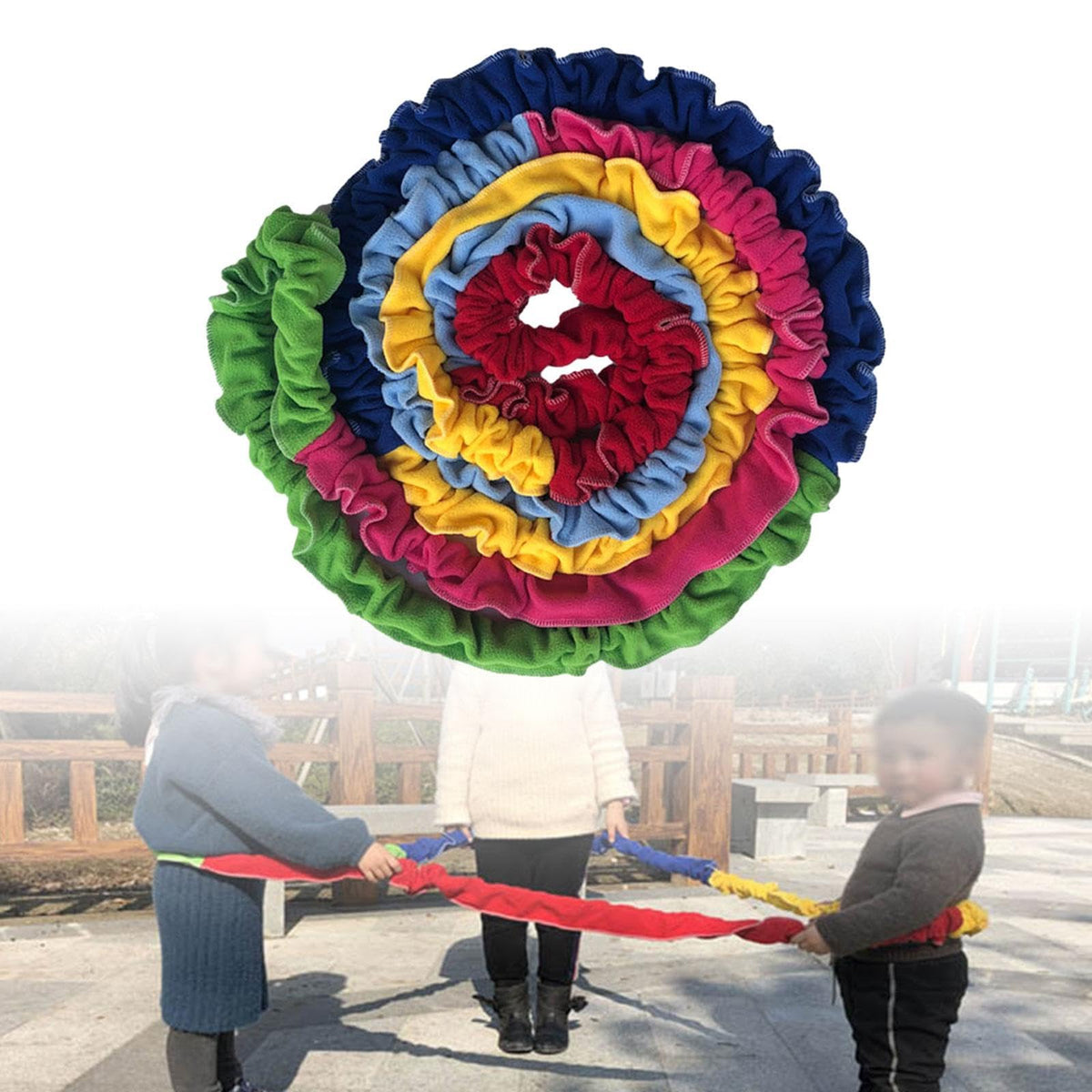 Atorse Cooperative Stretchy Band Exercise Band Loop For Playground Group Activities 9Meters|Sporting Goods | Fitness, Running &