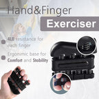Hand Grip Strengthener 10 Pack, Grip Strength Trainer,Hand Gripper, Finger Stretcher Resistance Extensor Bands, Finger Exerciser