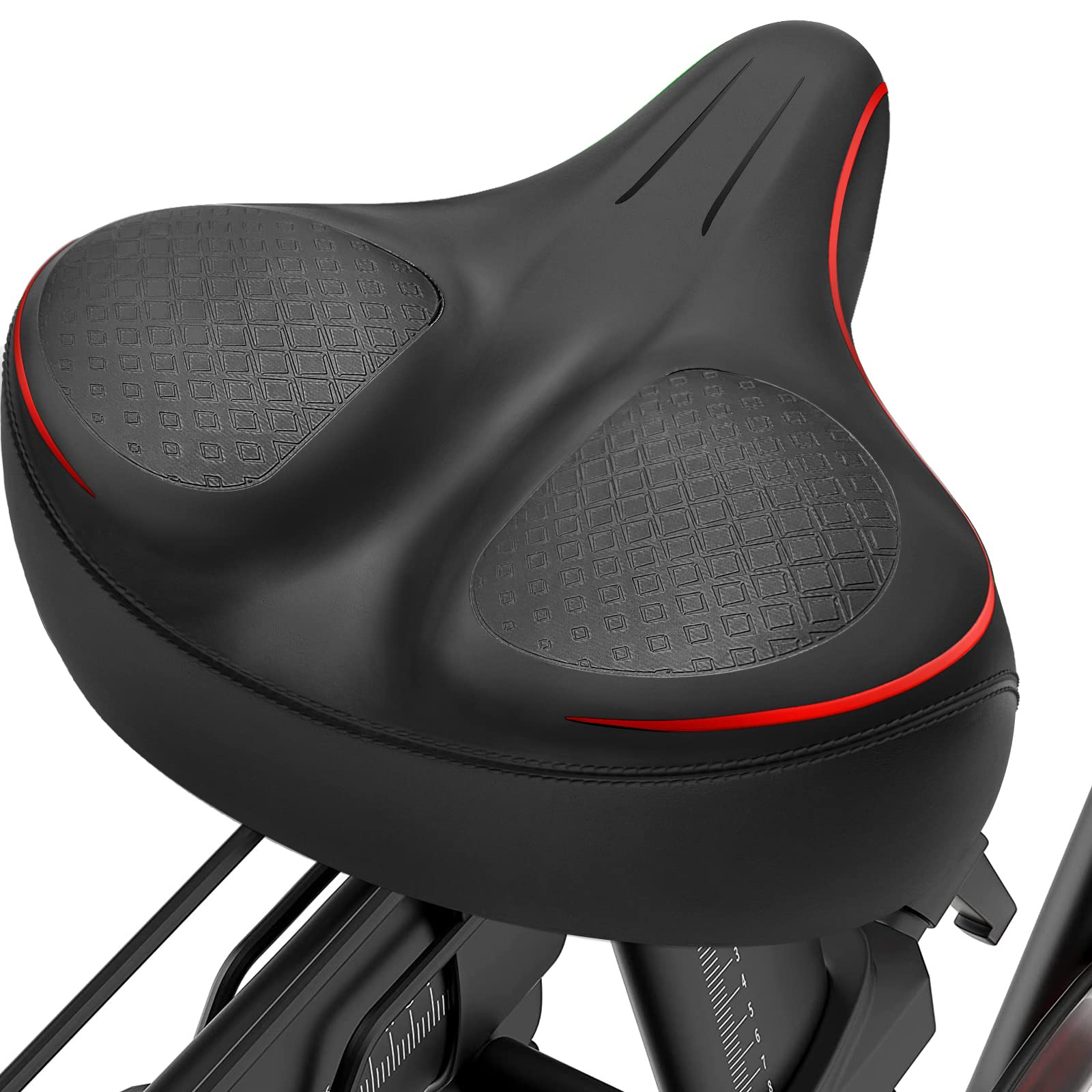 Oversized Bike Seats for Peloton Bike, Extra Wide Bicycle Seat for Men & Women, Saddle with Waterproof and Comfortable Memory Fo